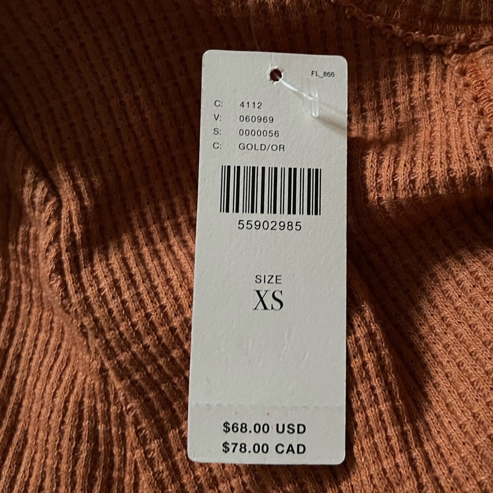 ANTHROPOLOGIE T. La Nadia Cut-Out Waffle Tunic - Picture 11 of 12